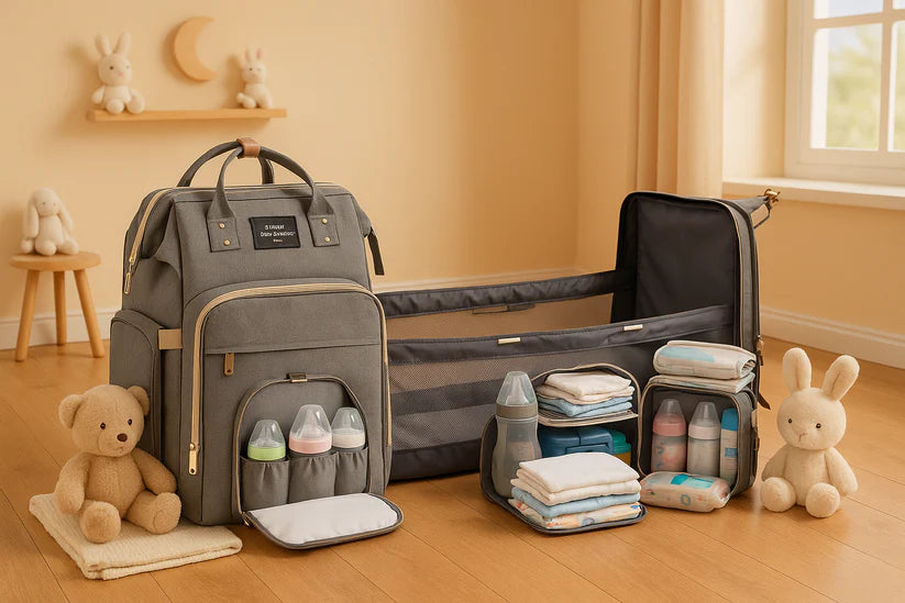 Bebolino - 2u1 Ranac i Krevetić za Bebu