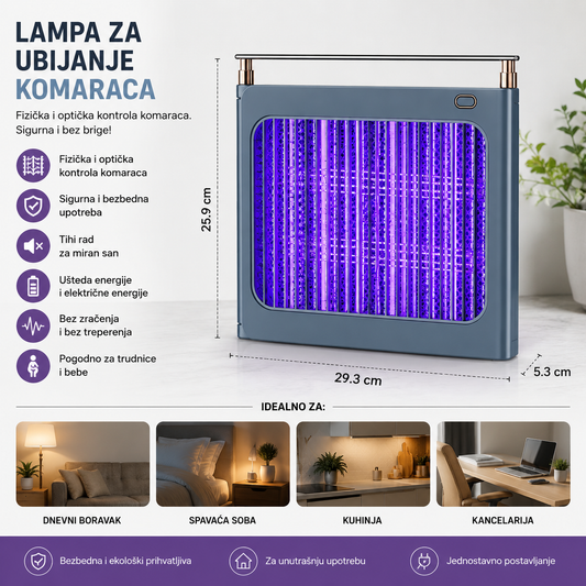 Lampa za Neutralizaciju Komaraca – UV Zaštita 150m²