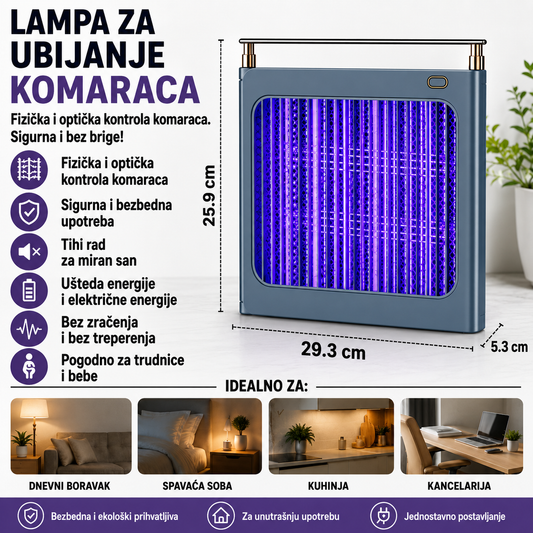 Lampa za Neutralizaciju Komaraca – UV Zaštita 100m²