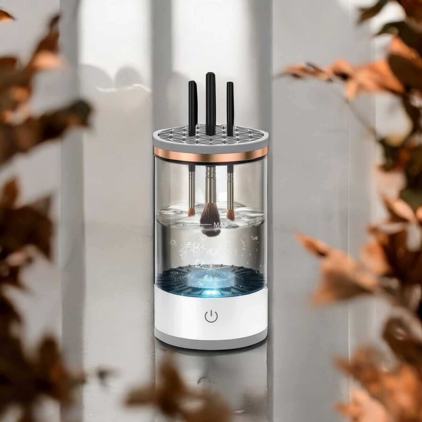 GlowČistač - Premium automatski čistač četkica za šminku + set osnovnih cetkica gratis