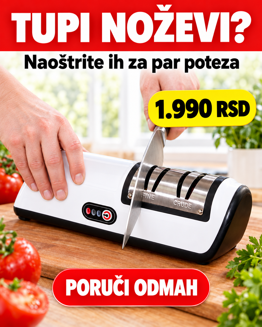 Električni oštrač noževa — tupi noževi naoštreni za par poteza