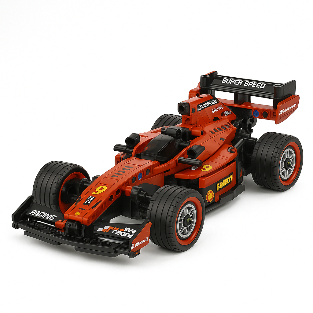 🏎️ RC SpeedCar– Auto na Daljinsko + Set za Sklapanje od Kockica (3 u 1 zabava!)